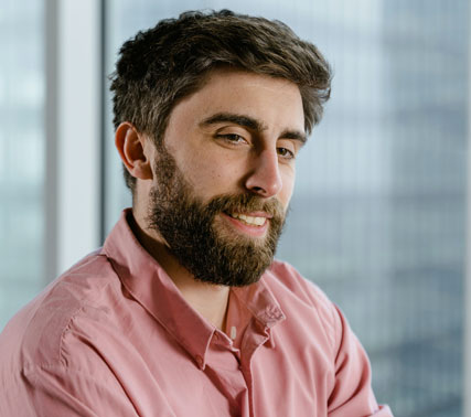 A student learning with technology