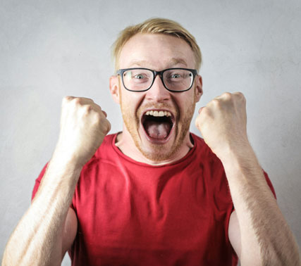 A student learning with technology