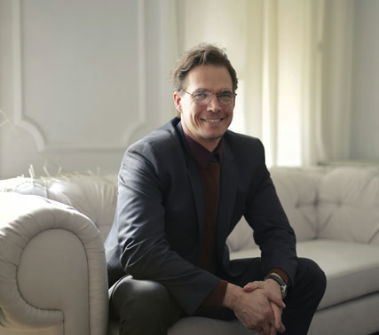 A student learning with technology